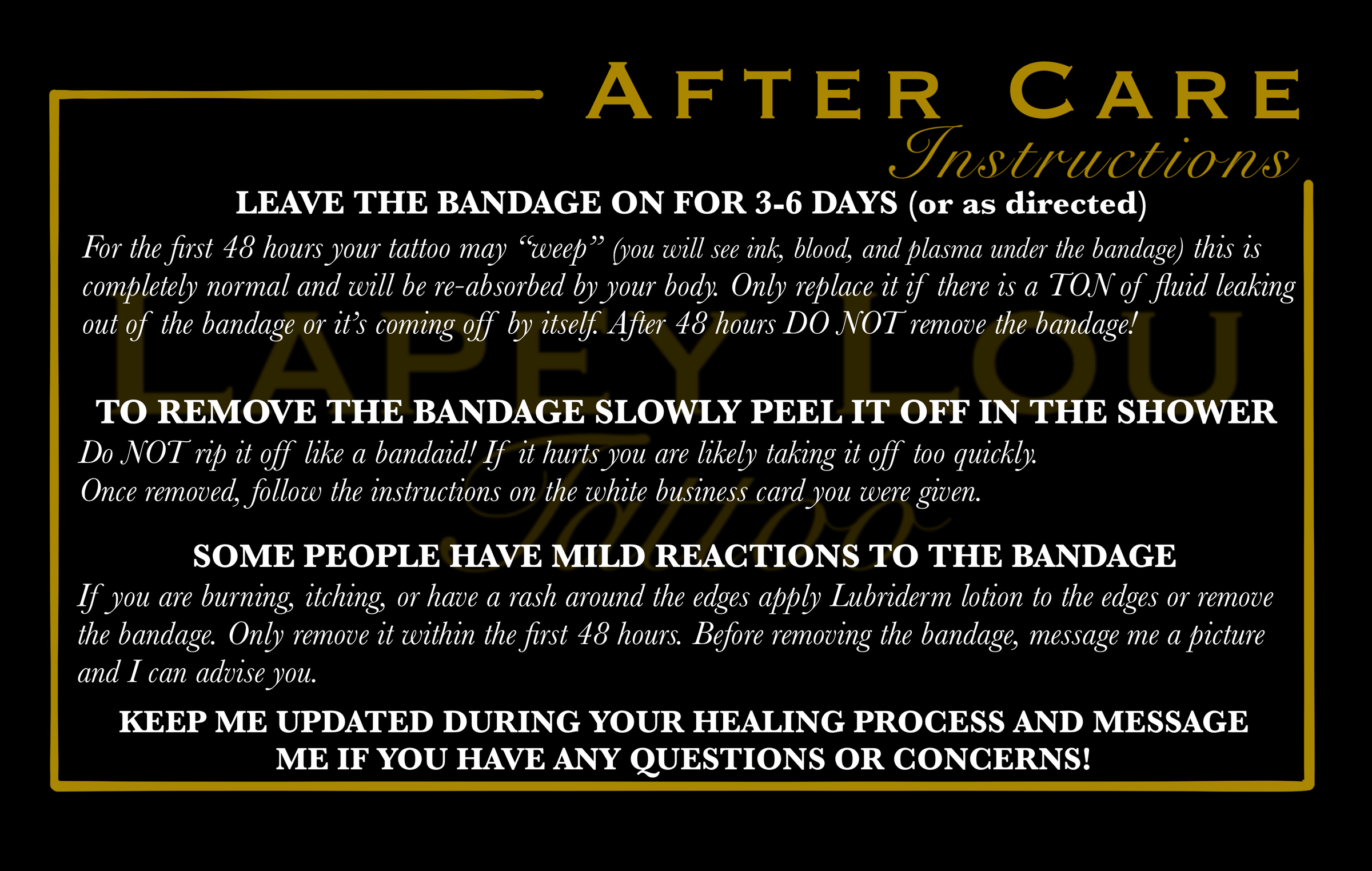 Step-by-Step Tattoo Aftercare Guide